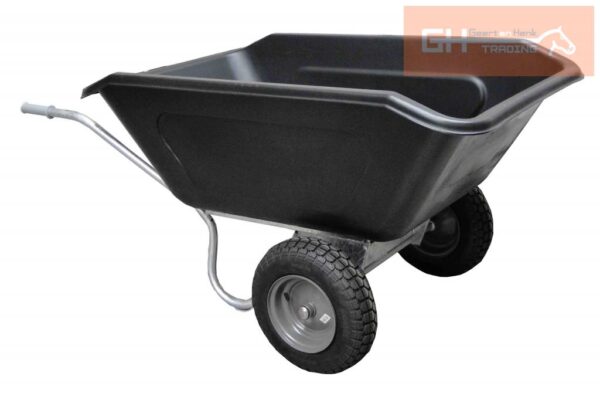 Tipping wheelbarrow with tipping function
