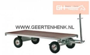 Transport trolley with brake