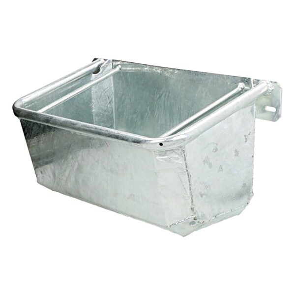 Feeding trough horse - galvanized 2 anti spill bars